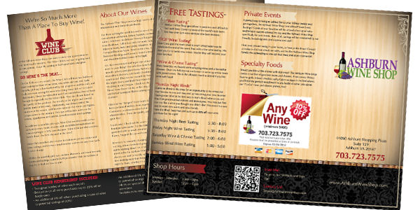 Ashburn Wine Shop Brochure