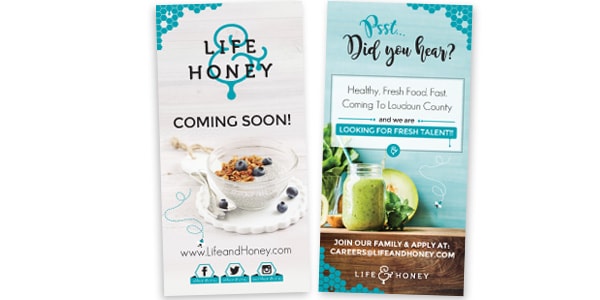 Life & Honey Banners, Posters, Signage