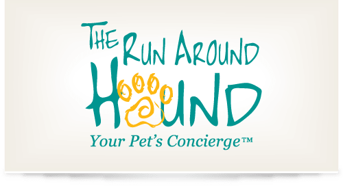 Logo design for The Run Around Hound Pet Service